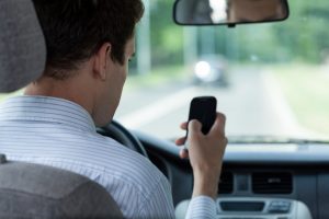 Driver using mobile phone