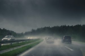 difficult driving conditions in connecticut rain storm