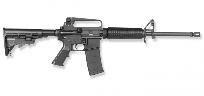 The XM-15 Bushmaster rifle, the same type used in the Sandy Hook shooting.