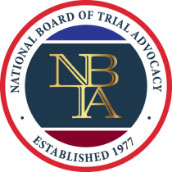 National Board of Trial Advocacy Badge