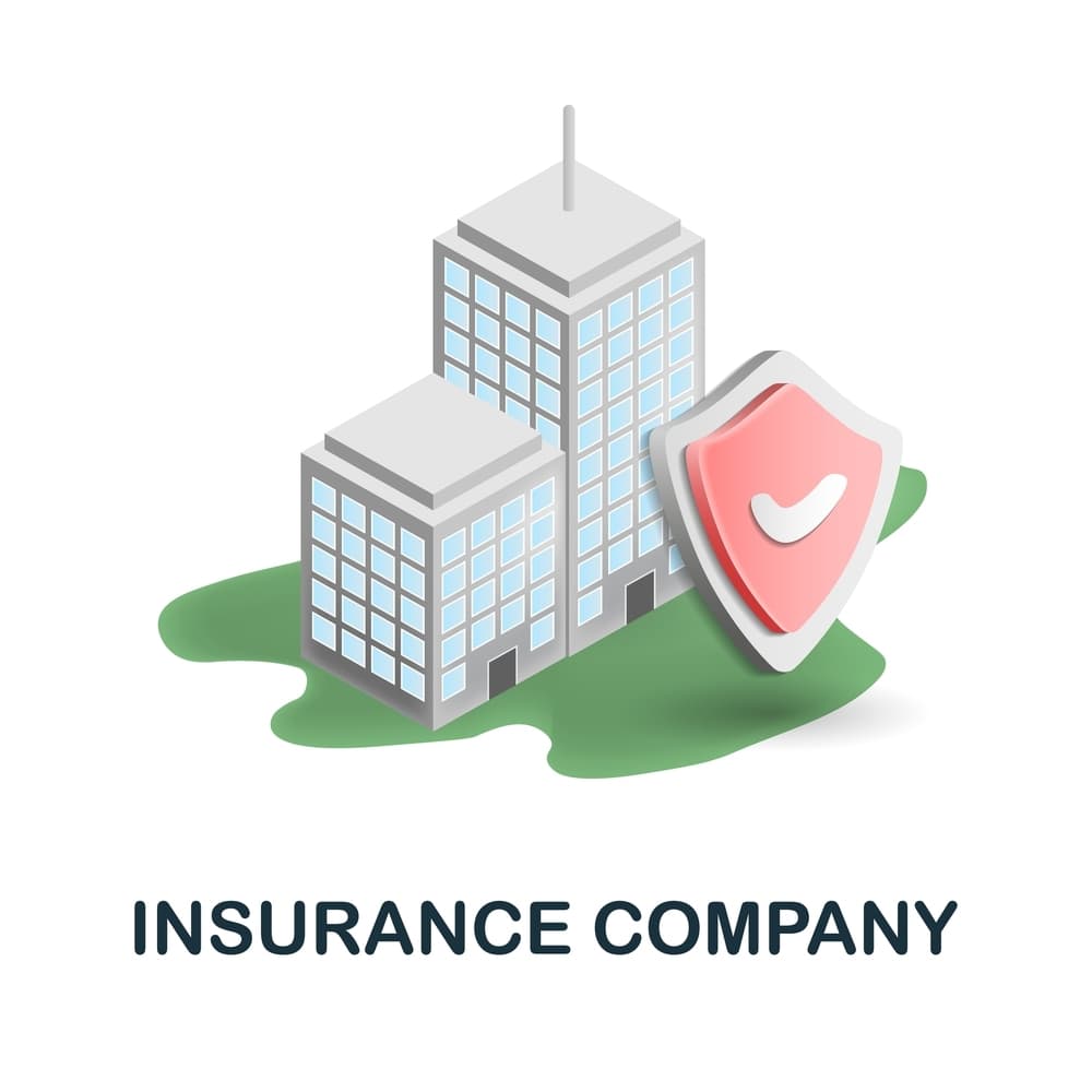 3D insurance company icon for web design, infographics, and more. From the insurance collection.
