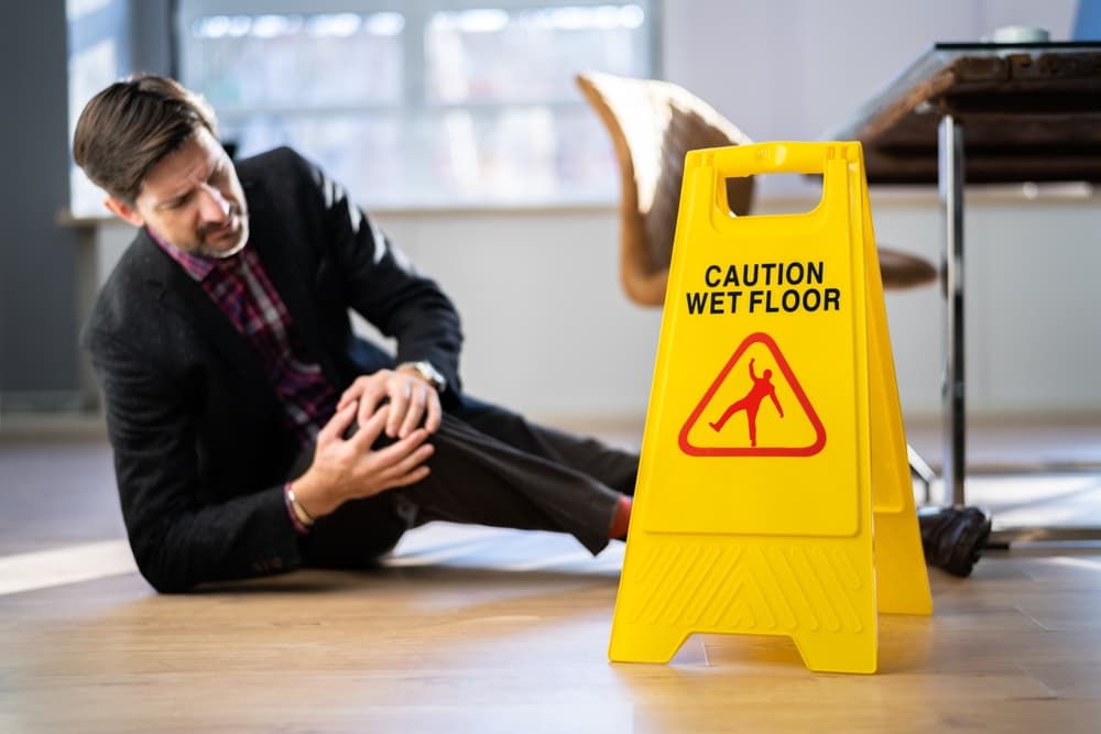 Caution and Safety Signage for Slip and Fall Accidents.